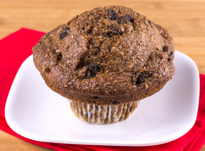 High-fiber Chocolate Zucchini Muffins with Natura Fiber