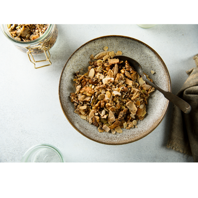 Keto Gluten Free Turmeric Coconut Granola