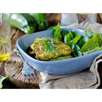 Vegan Zucchini Broccoli Fritters